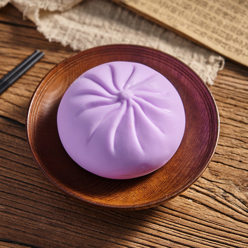 Realistic Steamer Bun Stress Relief Squeeze Toy