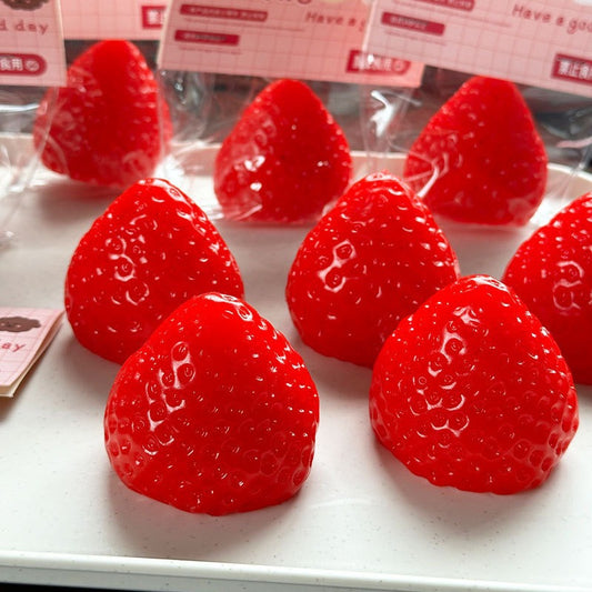 Realistic Strawberry Stress Relief Squishy Toy