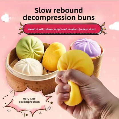 Realistic Stress Relief Bun Squeezy Toy