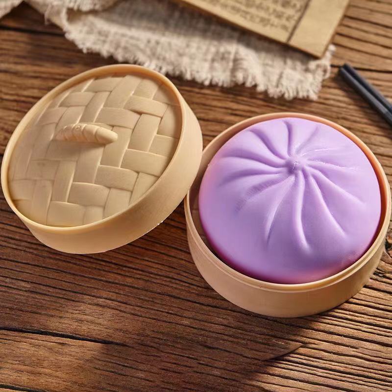 Realistic Stress Relief Bun Squeezy Toy