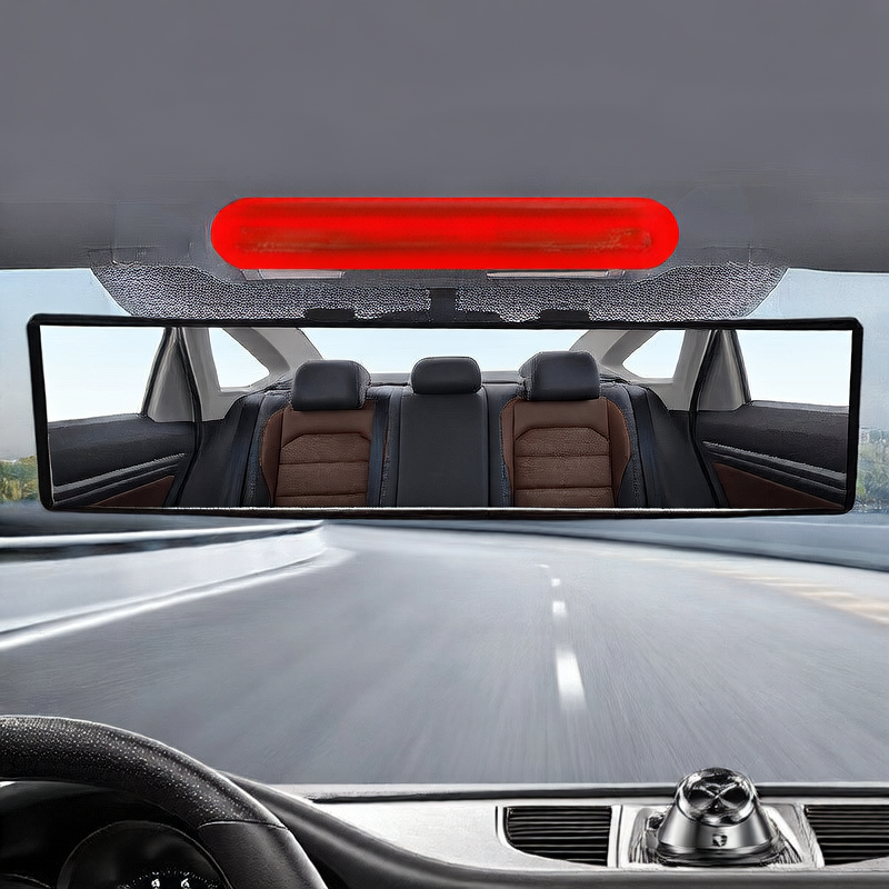 Rear view curved mirror