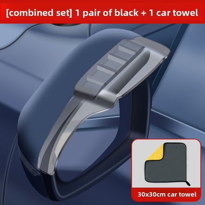 Rearview Mirror Rain Guard with Deflector