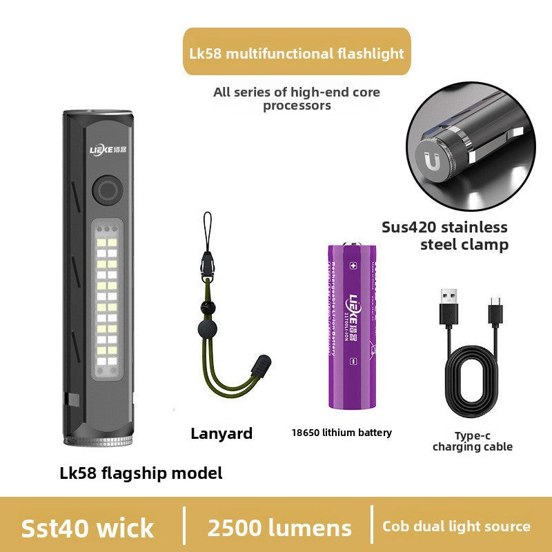 Rechargeable Aluminum LED Flashlight