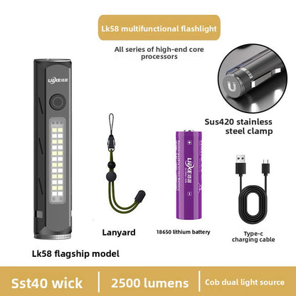 Rechargeable Aluminum LED Flashlight