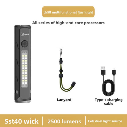 Rechargeable Aluminum LED Flashlight