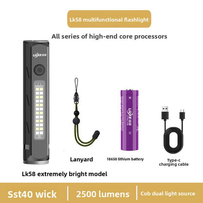 Rechargeable Aluminum LED Flashlight