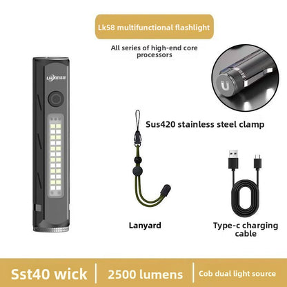 Rechargeable Aluminum LED Flashlight