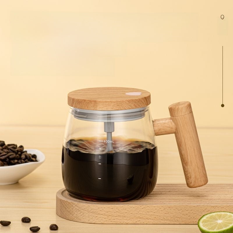 Rechargeable automatic mixing cup
