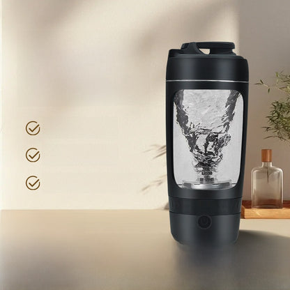 Rechargeable automatic mixing cup
