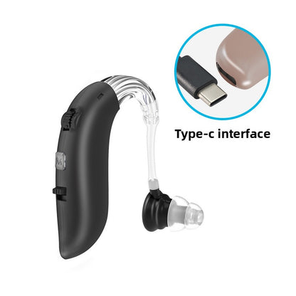 Rechargeable Behind-the-Ear Sound Amplifier for Elderly