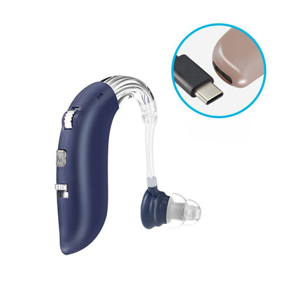 Rechargeable Behind-the-Ear Sound Amplifier for Elderly