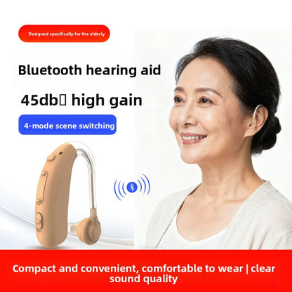 Rechargeable Bluetooth Behind-the-Ear Hearing Aid