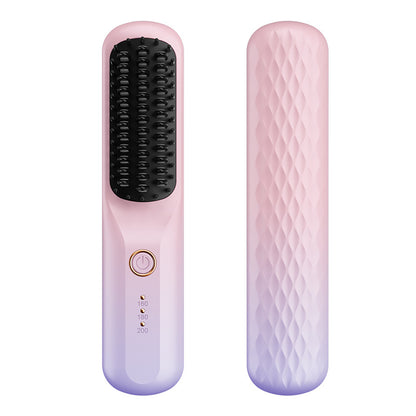 Rechargeable Ceramic Hair Straightener Comb