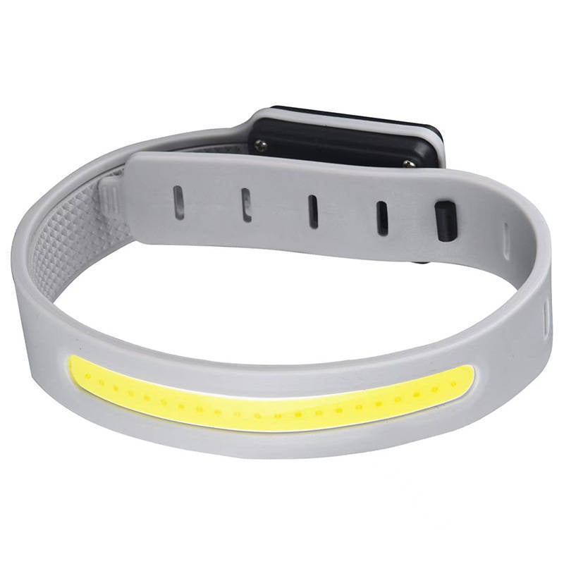 Rechargeable COB Wrist Running Light with Red and White Beams