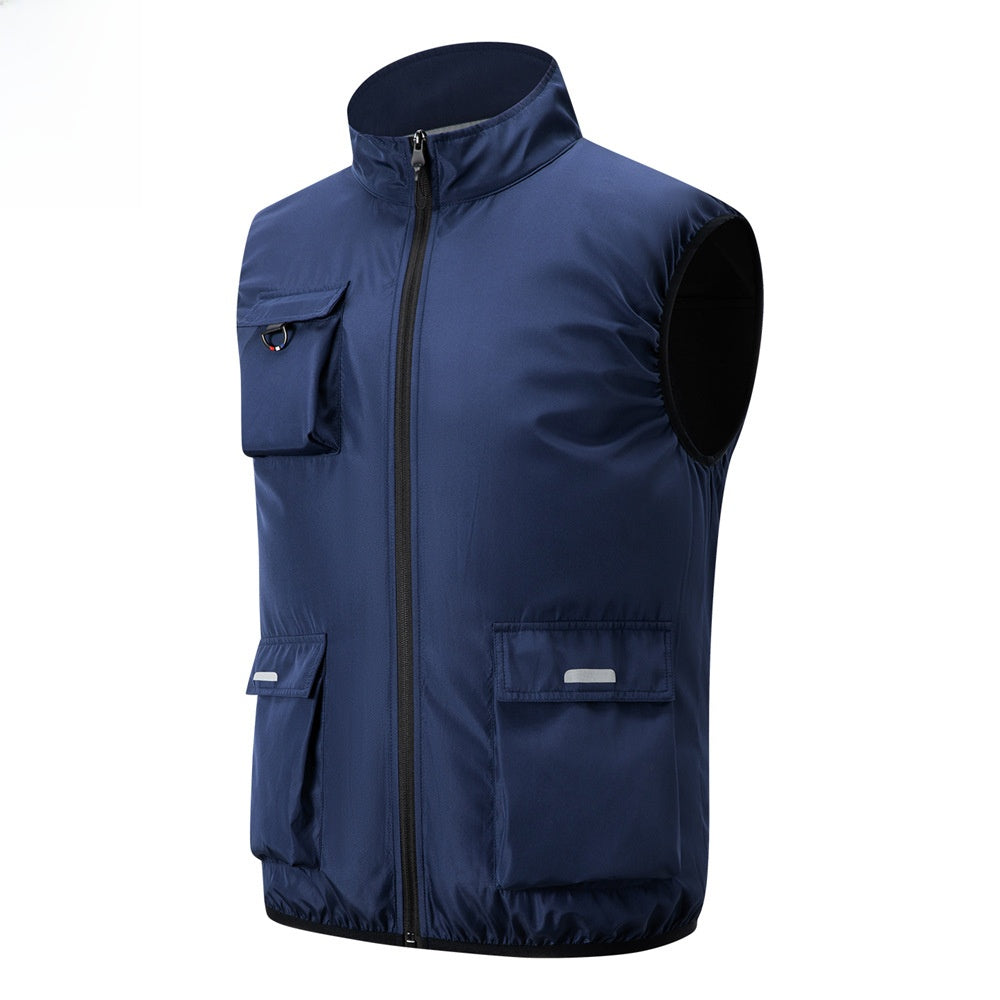 Rechargeable Cooling Vest with Reflective Safety Features