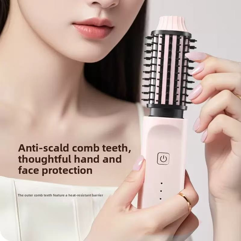 Rechargeable Curling Straightener Comb