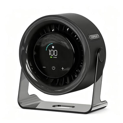Rechargeable Desktop Circulation Fan with Digital Display