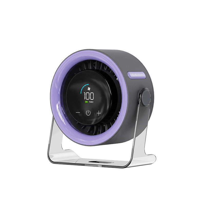 Rechargeable Desktop Circulation Fan with Digital Display