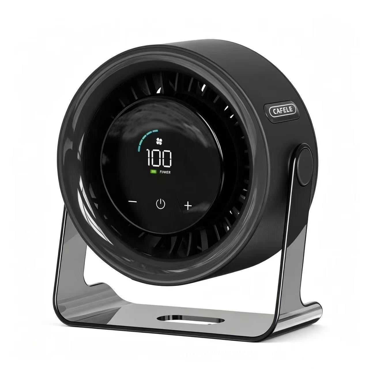 Rechargeable Desktop Circulation Fan with Digital Display