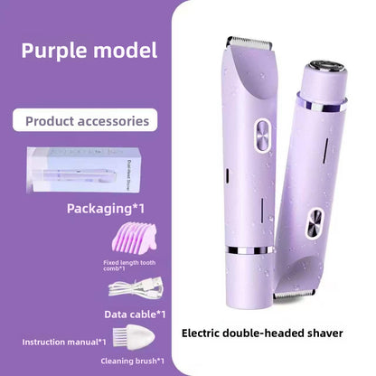 Rechargeable Dual-head Women's Electric Shaver