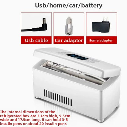 Rechargeable Dual-Purpose Mini Refrigerator for Car and Home