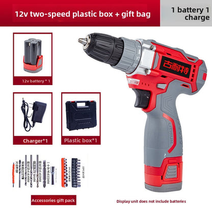 Rechargeable Dual-Speed Lithium Electric Drill