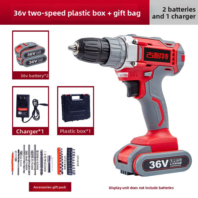 Rechargeable Dual-Speed Lithium Electric Drill