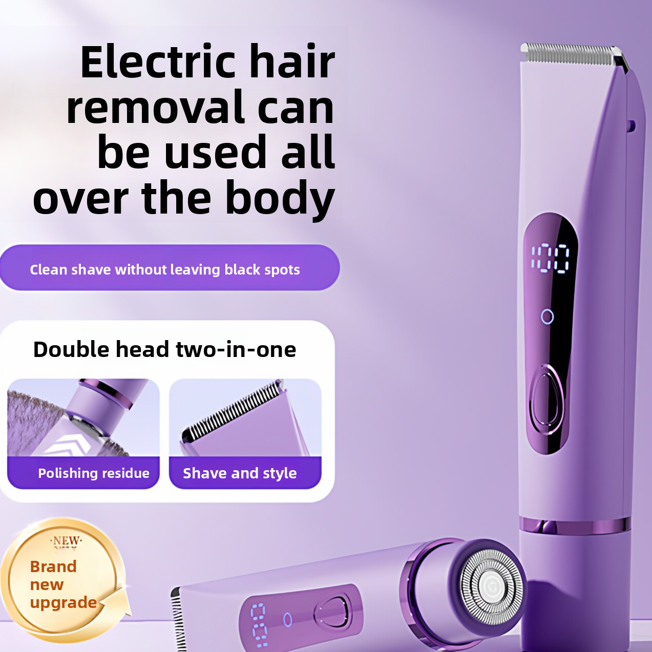 Rechargeable Electric Body Hair Shaver