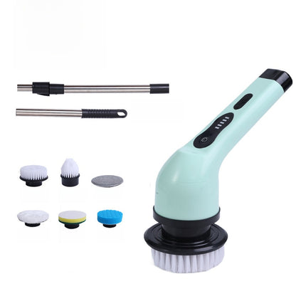 Rechargeable Electric Cleaning Brush with Interchangeable Heads
