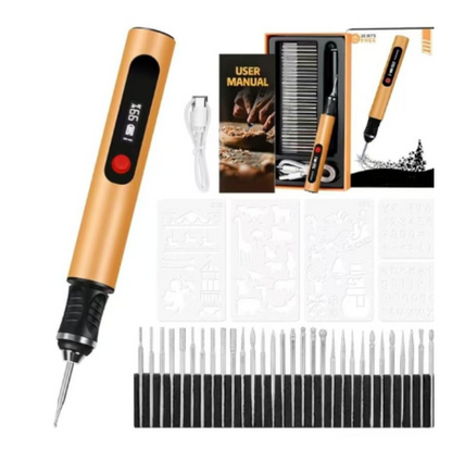Rechargeable Electric Engraving Pen with Grinding Heads