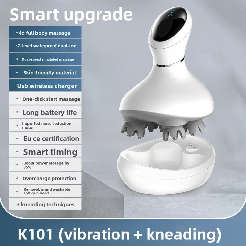 Rechargeable Electric Head Massager with Multiple Functions