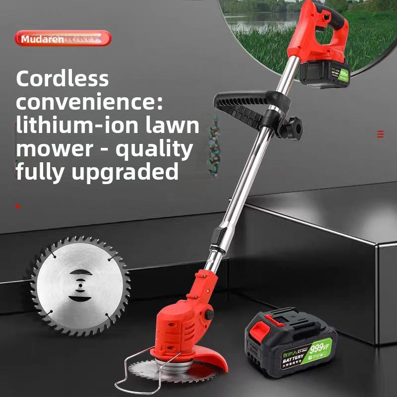 Rechargeable Electric Lawn Mower for Home Gardening