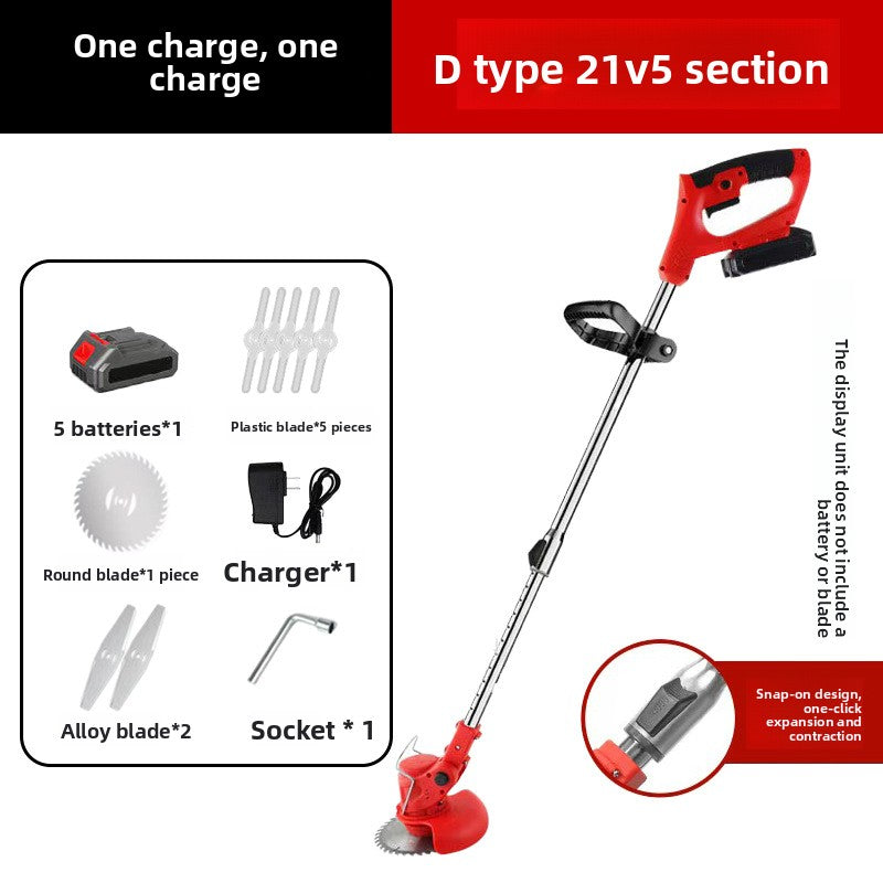 Rechargeable Electric Lawn Mower for Home Gardening