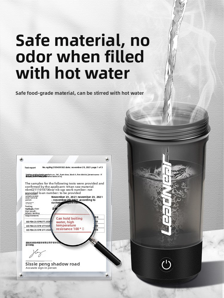 Rechargeable Electric Mixing Cup with Scale for Protein and Coffee
