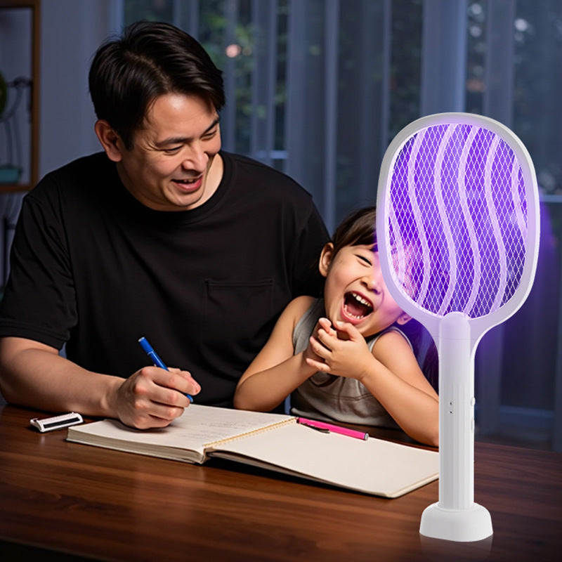 Rechargeable Electric Mosquito Swatter with LED Light