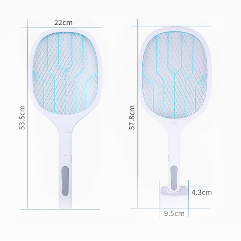 Rechargeable Electric Mosquito Swatter with LED Light
