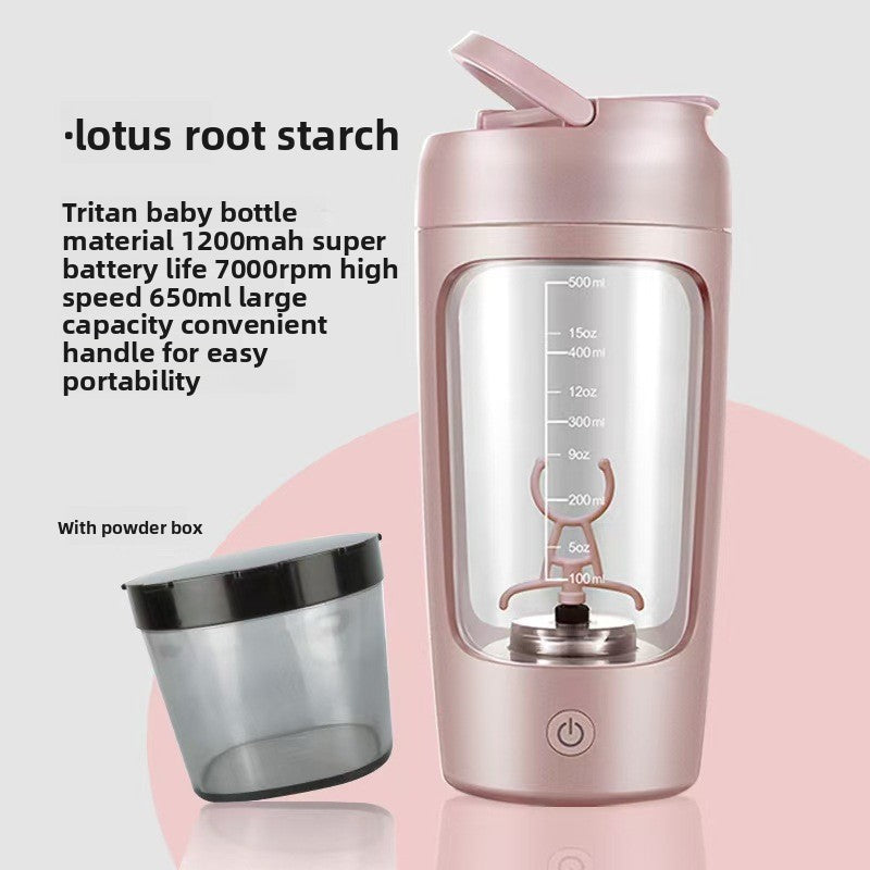 Rechargeable Electric Protein Shaker Cup with Scale