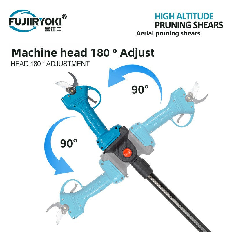 Rechargeable Electric Pruning Shears with Extension Pole
