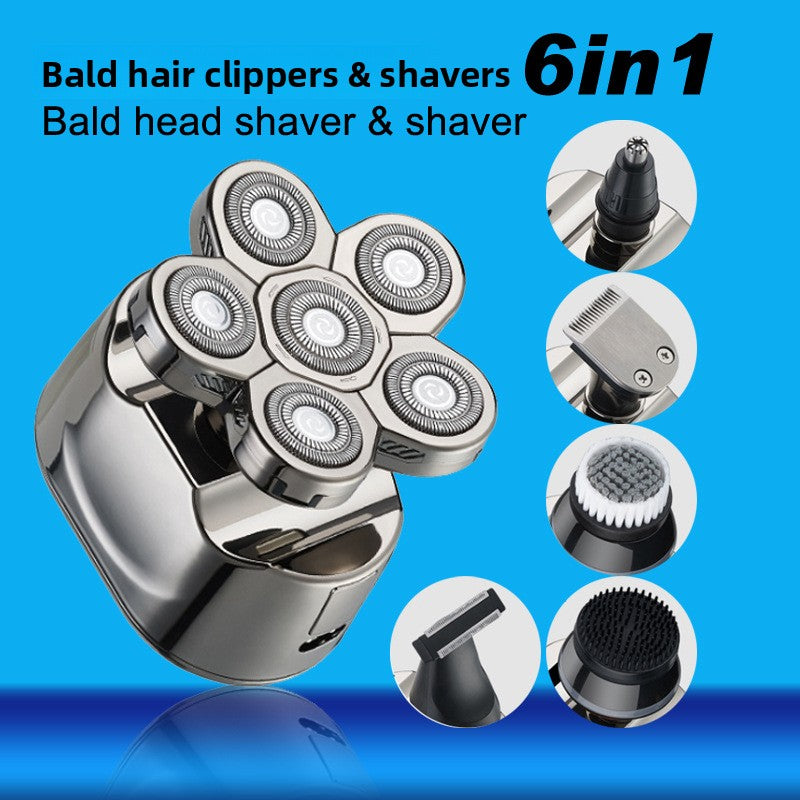 Rechargeable Electric Shaver with Digital Display