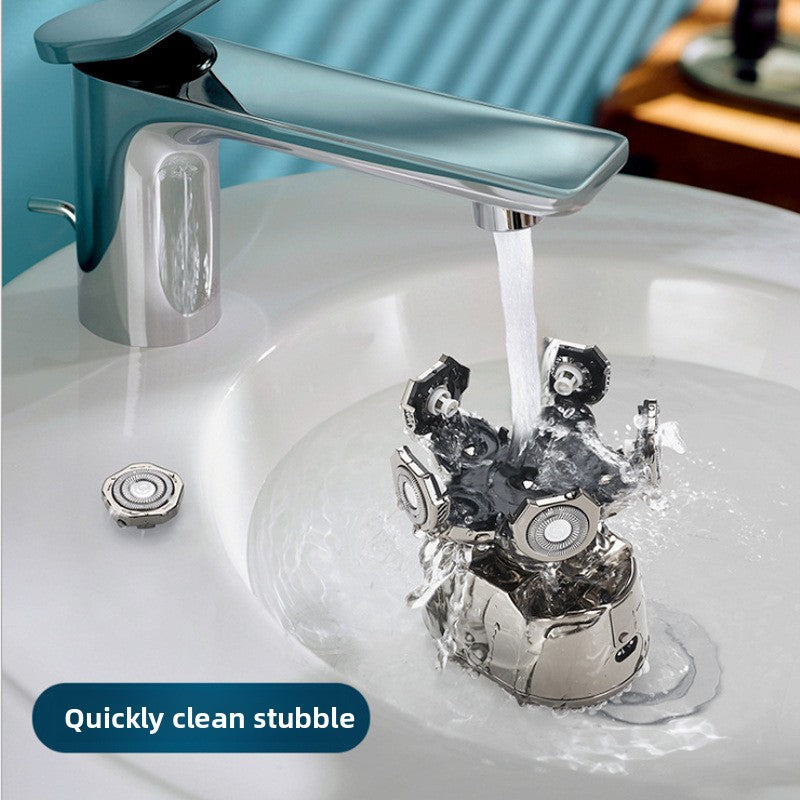 Rechargeable Electric Shaver with Digital Display