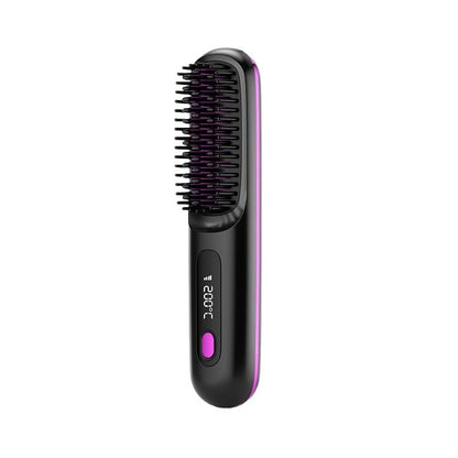Rechargeable electronic hair straightener