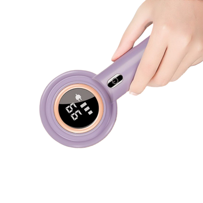 Rechargeable Fabric Lint Shaver with Digital Display