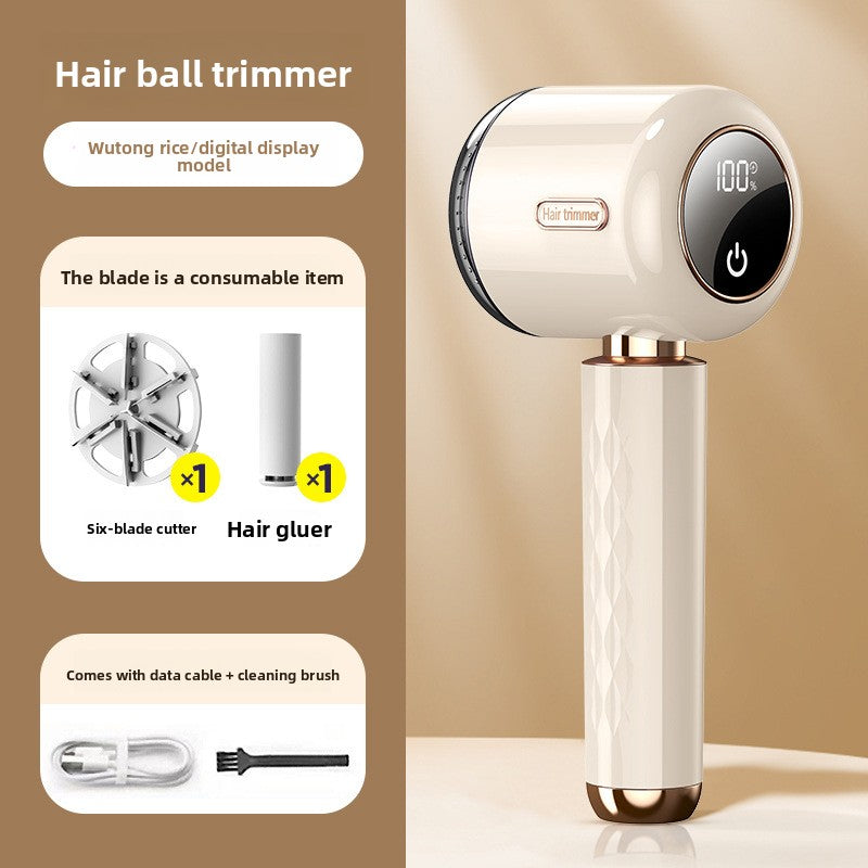 Rechargeable Fabric Shaver with Digital Display