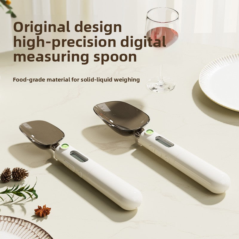 Rechargeable Food Measuring Spoon with Digital Scale