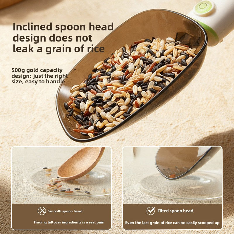 Rechargeable Food Measuring Spoon with Digital Scale