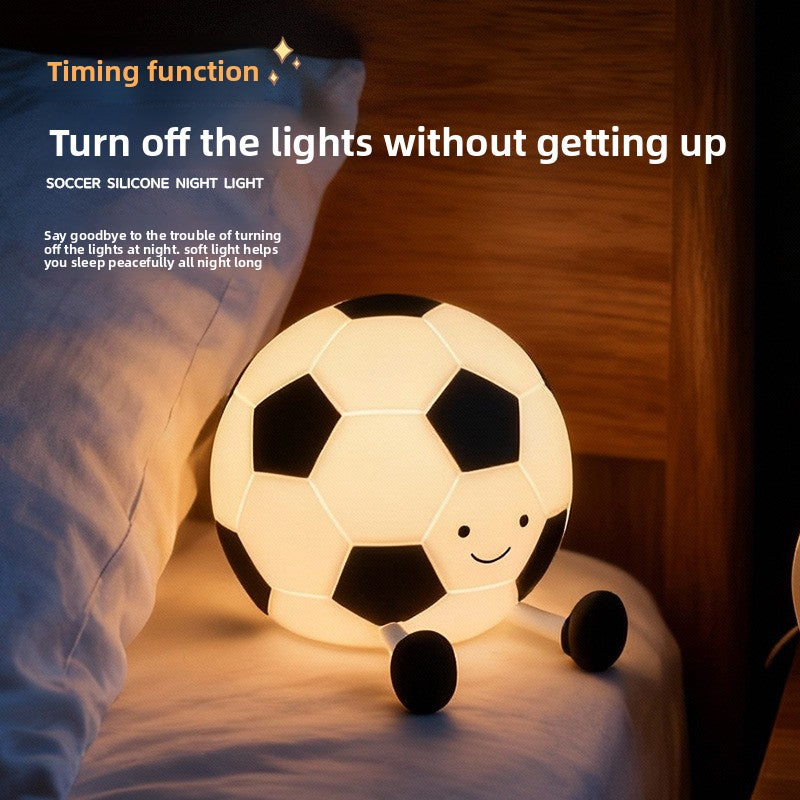 Rechargeable Football Shape Night Light with Timer