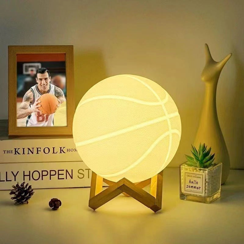 Rechargeable Football Shape Night Light with Timer