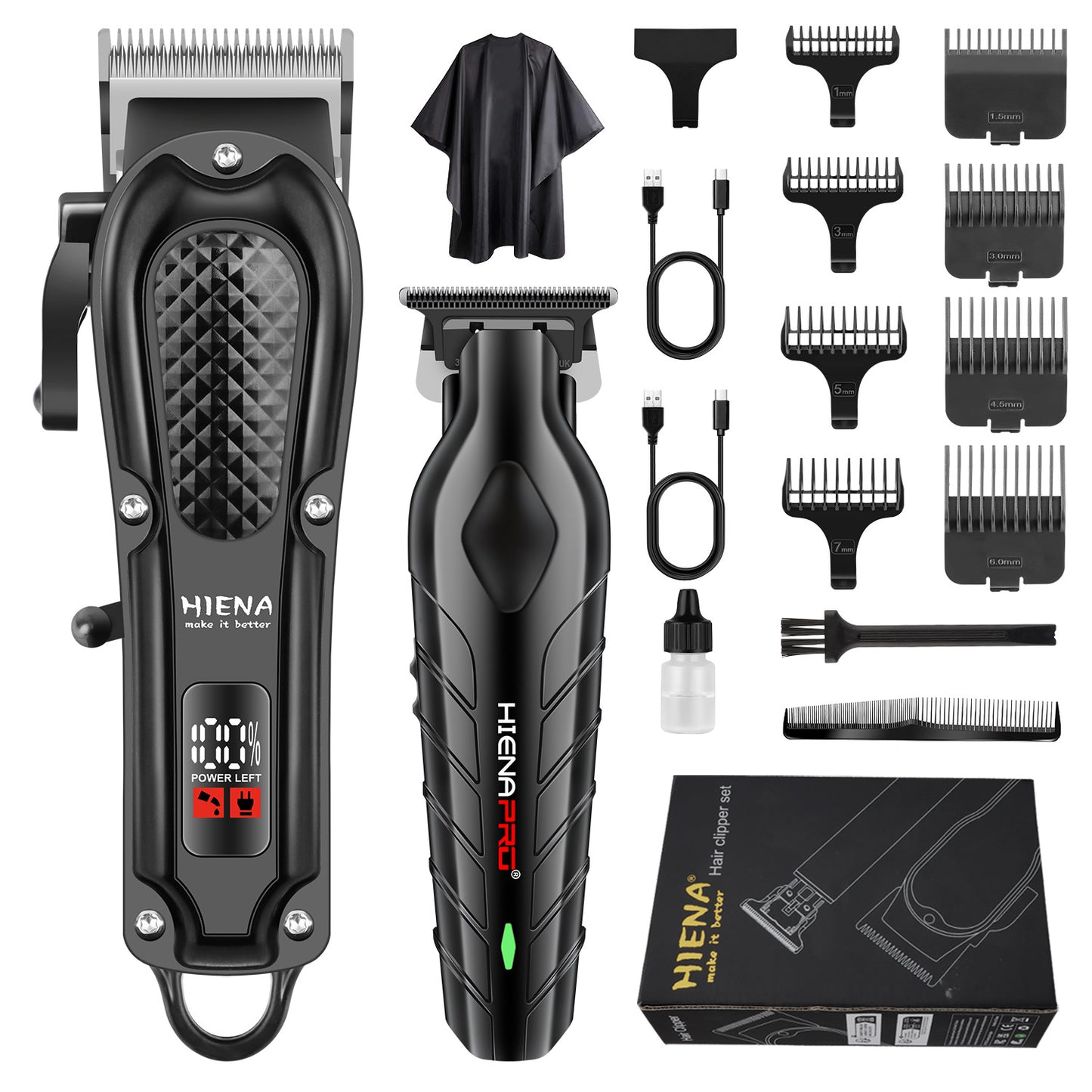 Rechargeable Hair Clipper with Digital Display