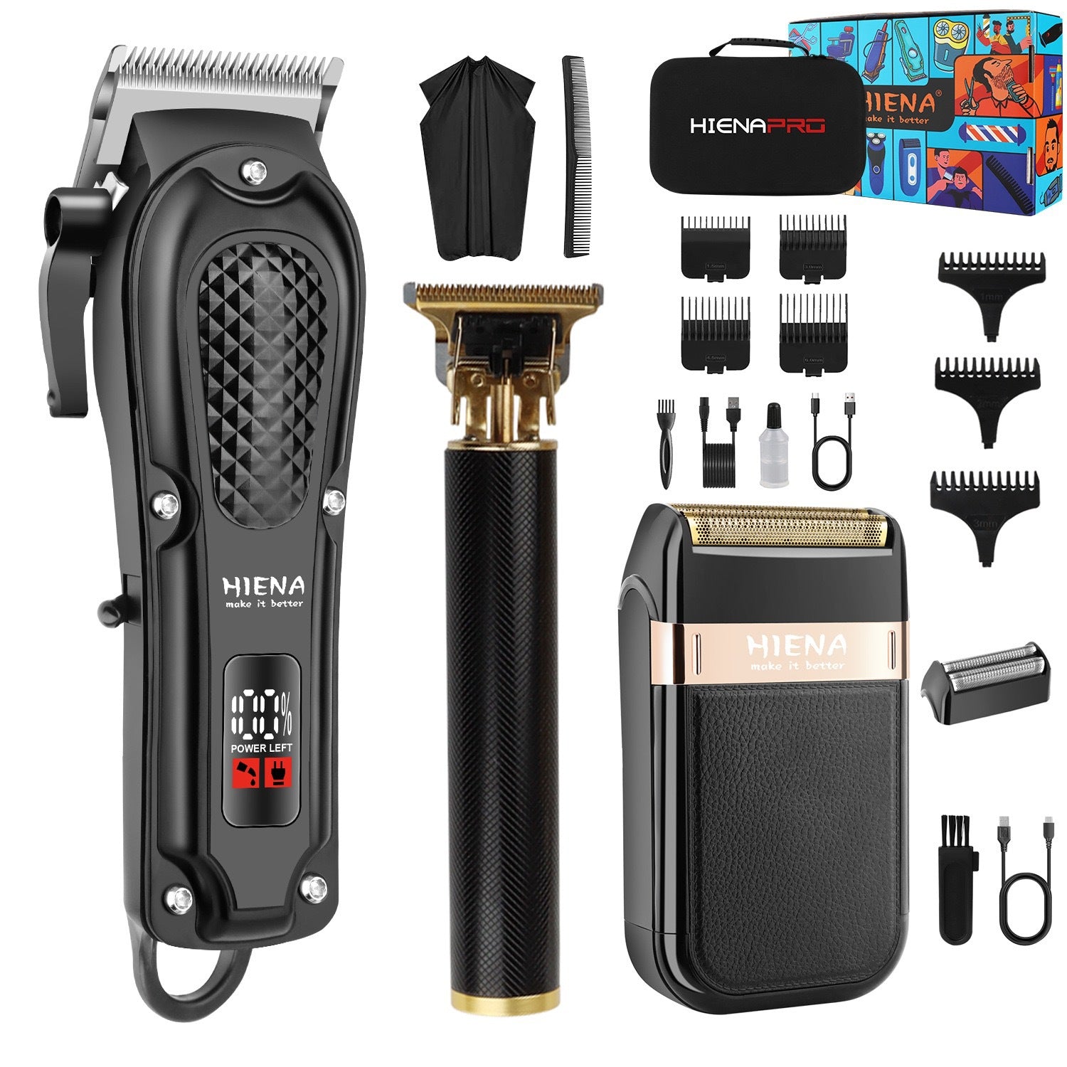 Rechargeable Hair Clipper with Digital Display