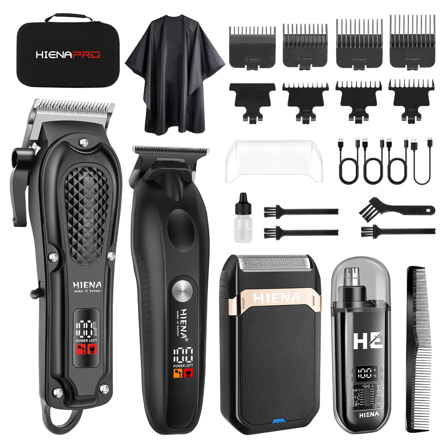 Rechargeable Hair Clipper with Digital Display